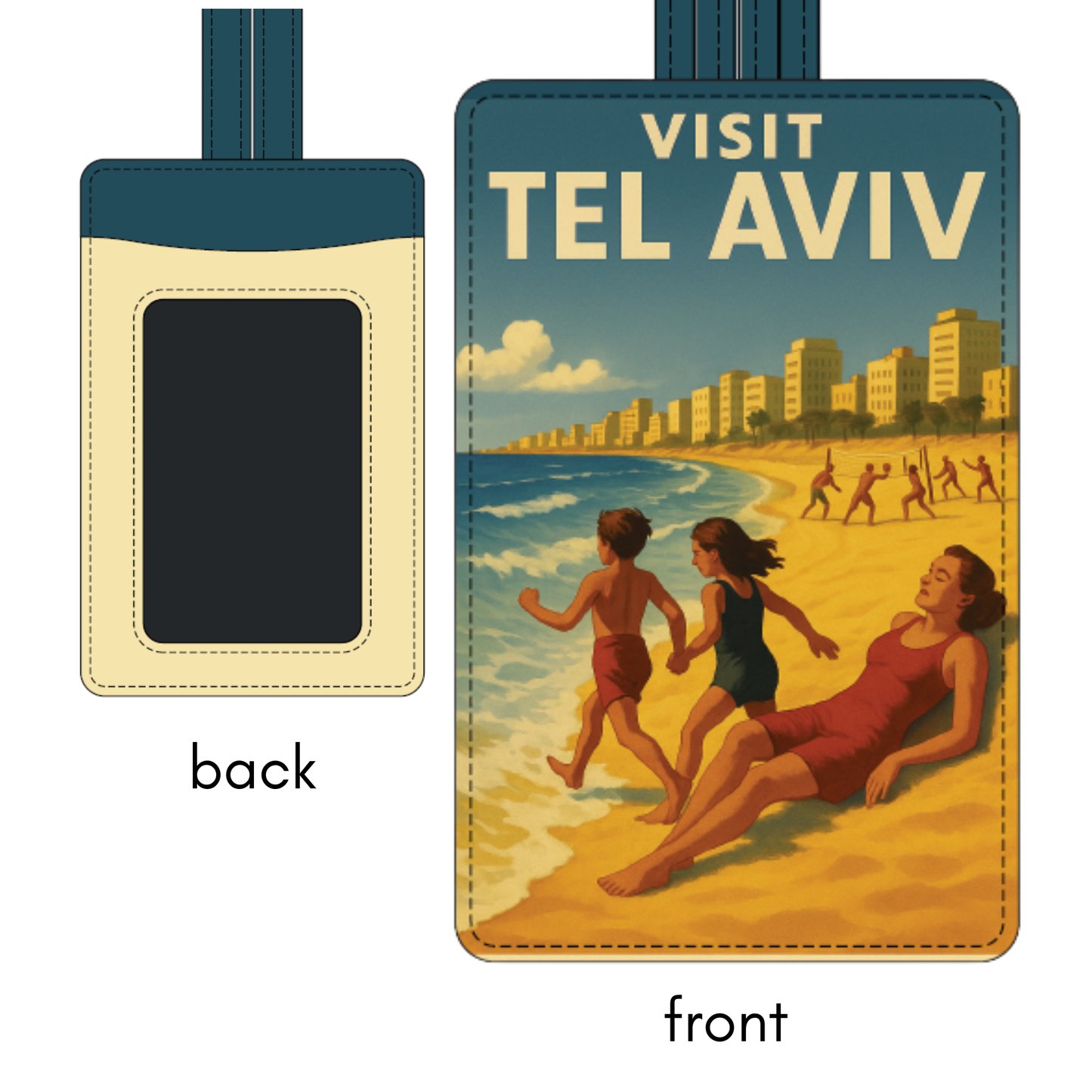 AIPAC Vegan Leather Luggage Tag